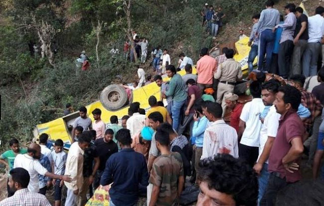 Kangra school bus plunged into deep ditch; 29 died, many injured