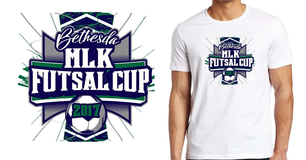 T-shirt logo design creative ideas: COOL VECTOR LOGO DESIGN FOR 1.16.2017 Bethesda MLK Futsal