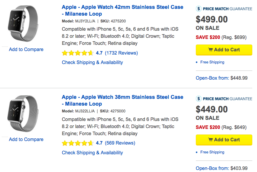 best buy open box apple watch 4