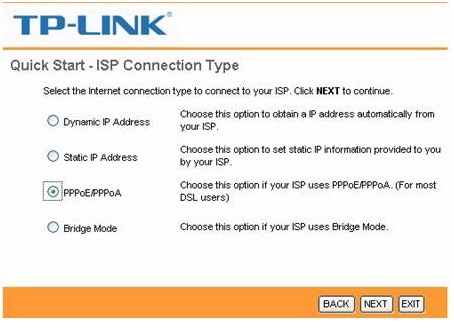 Configure ADSL TPLINK Router