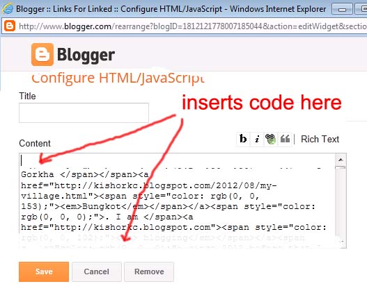 Easy way to Change Widgets / Gadgets Background Colour of Blogs