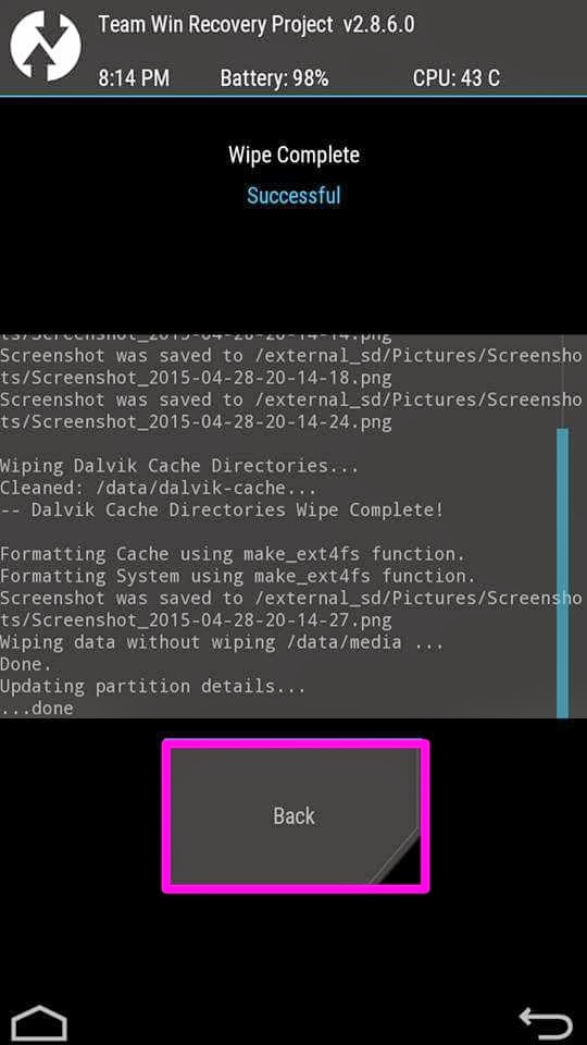Format cache