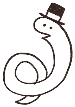 蛇のイラスト（巳年・干支）線画
