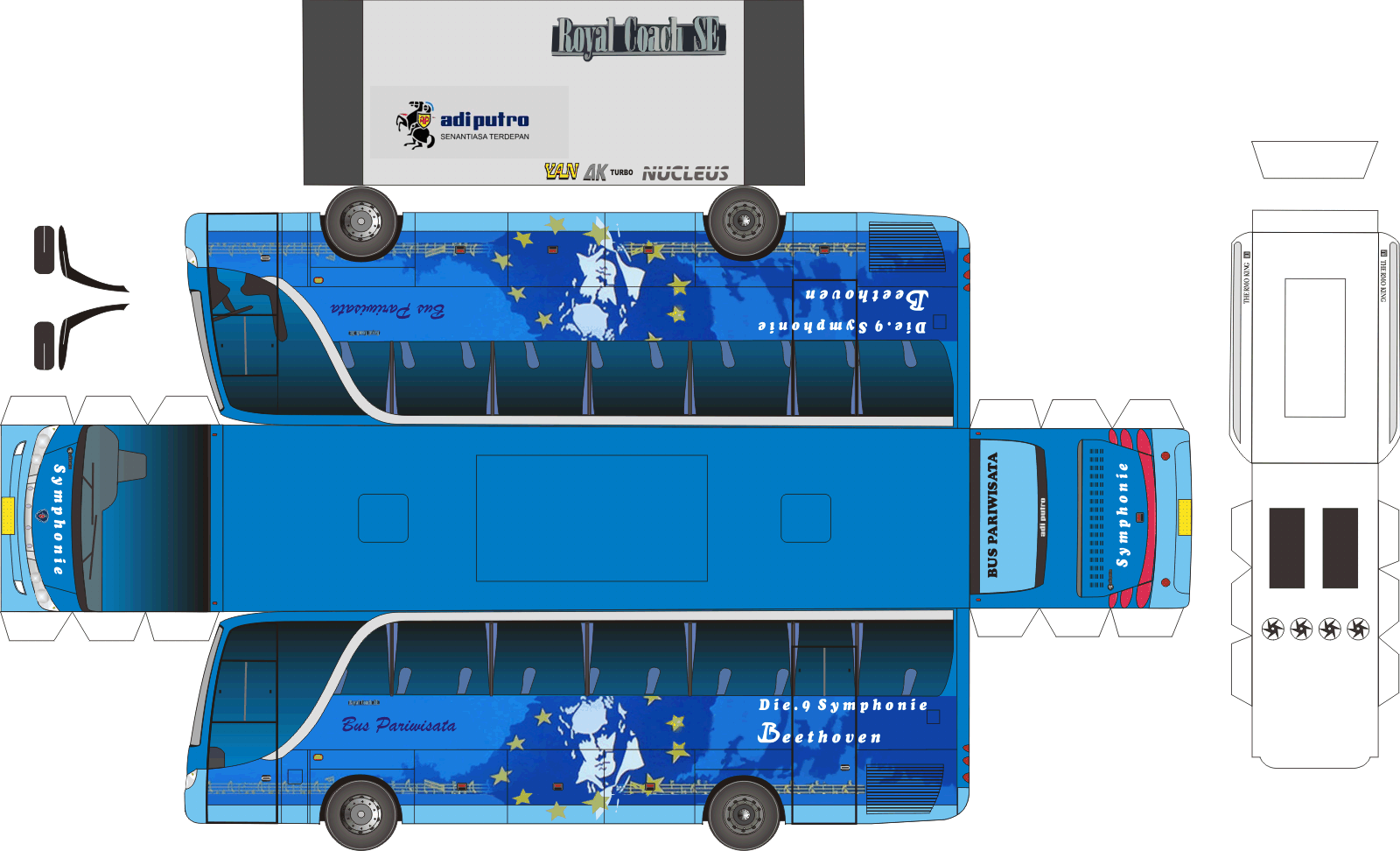 My Blog My Life And My Diary Papercraft Bus
