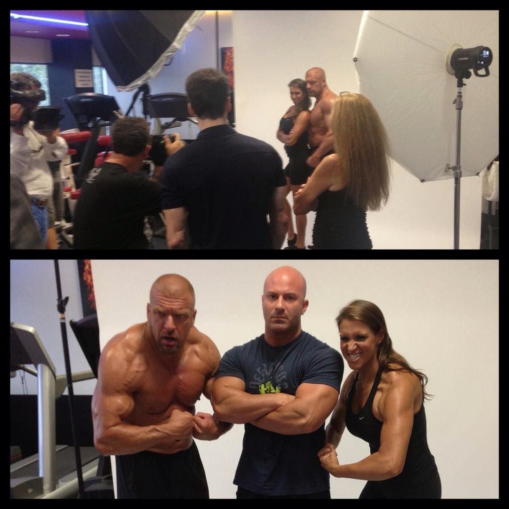 Triple H & Stephanie McMahon's Muscle & Fitness Photo Shoot.