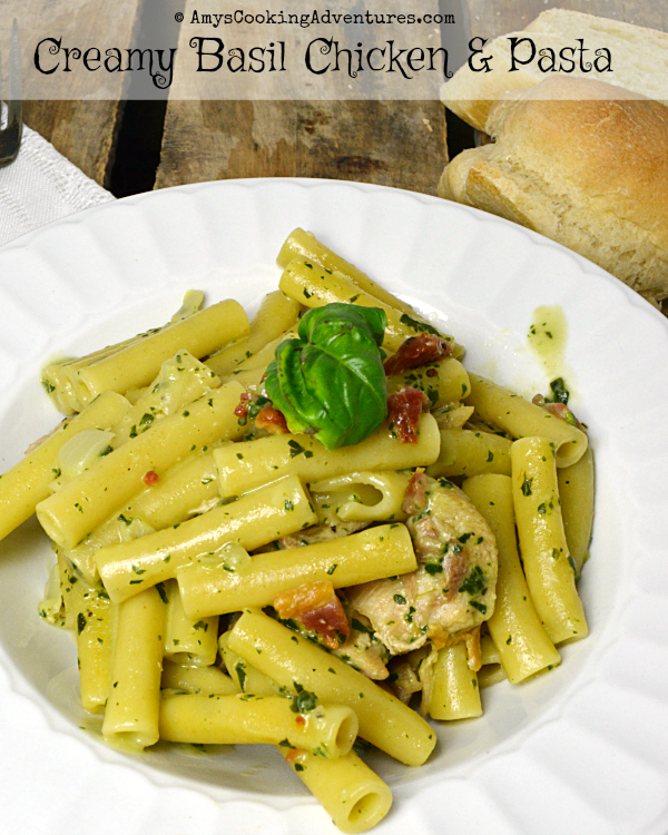 Creamy Basil Chicken & Pasta