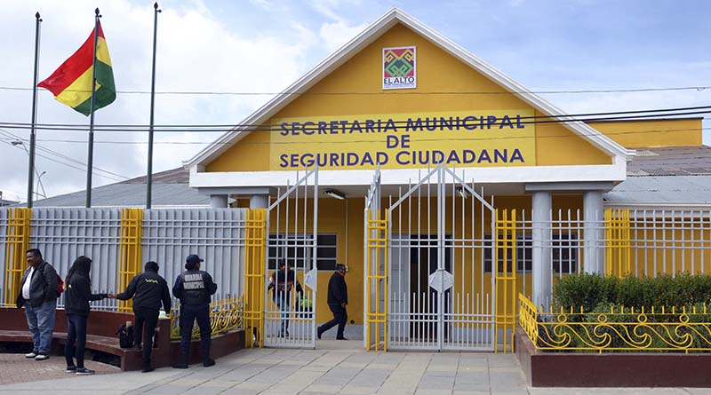 Ulloa informó que índices delincuenciales en El Alto bajaron en relación a 2015