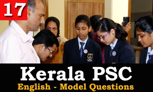 Kerala PSC - Model Questions English - 17