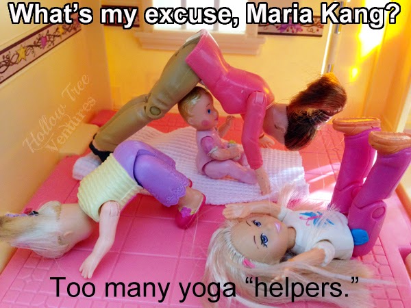 As the Dollhouse Turns responds to Maria Kang with yoga by Robyn Welling @RobynHTV