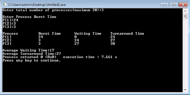 C/C++ Program for First Come First Served (FCFS) Scheduling Algorithm C/C++ Program for First Come First Served (FCFS) Scheduling Algorithm