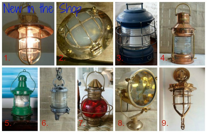 New in the shop- coastal lanterns