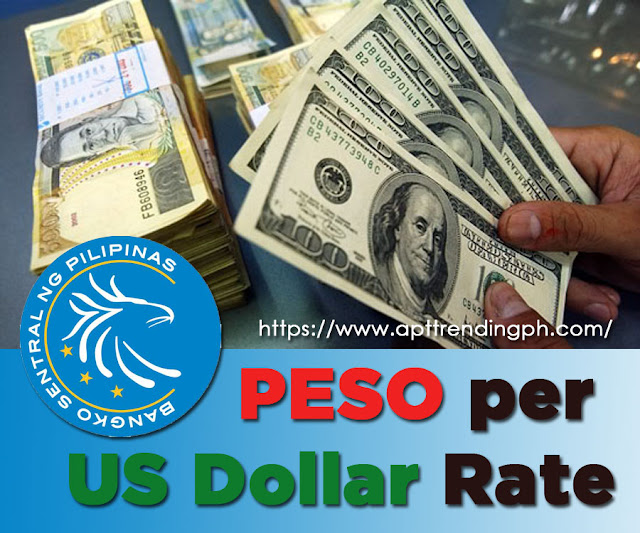 BSP Annual Exchange Rate History PH Trending