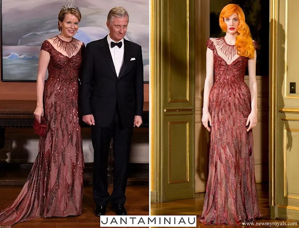 Queen Mathilde wore Jantaminiau Gown Paris Haute Couture 2015