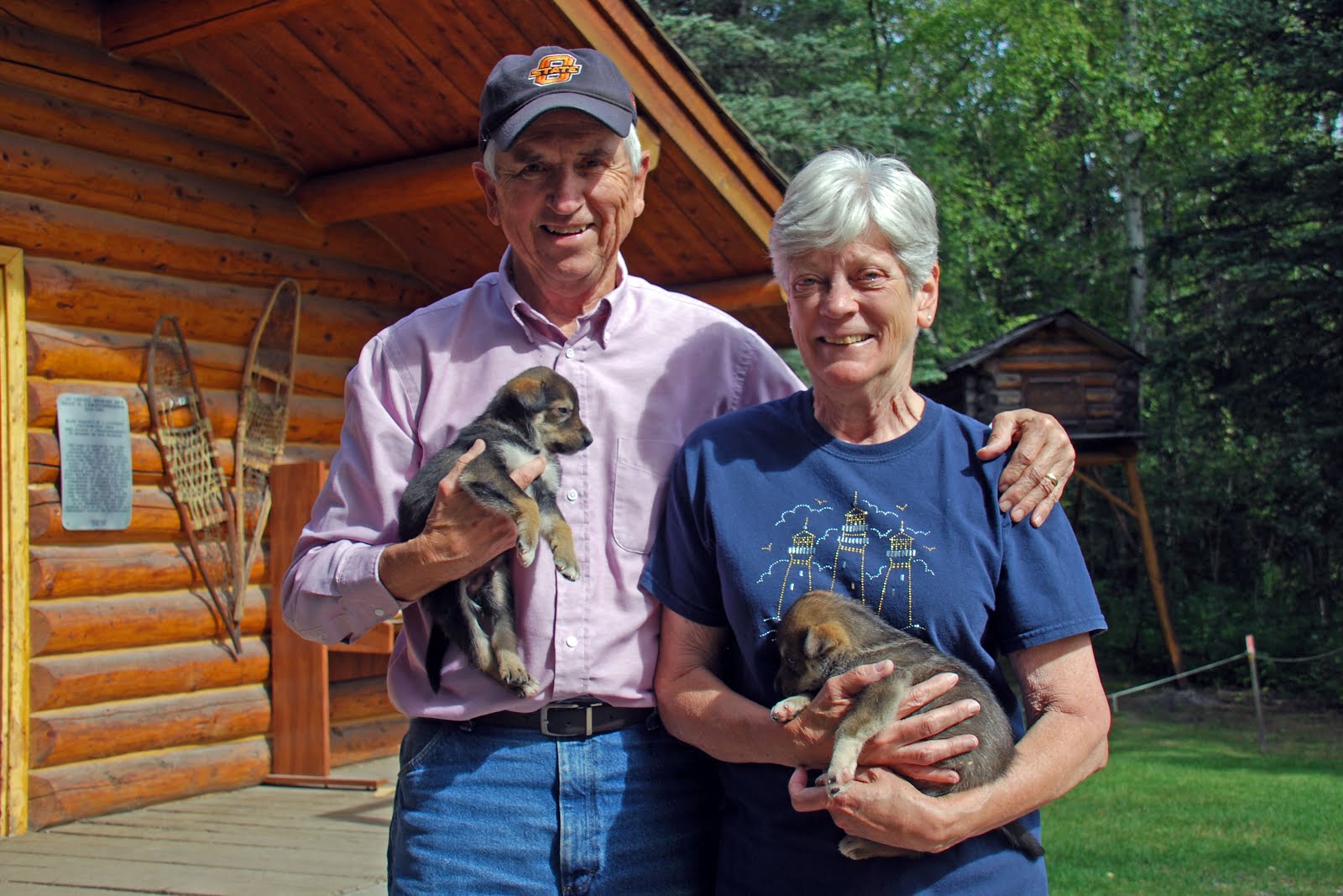 Tom and Barbara at Iditarod Trail Museum