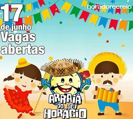 Festa junina na Academia Hora do Recreio Arraiá do Seu Horácio