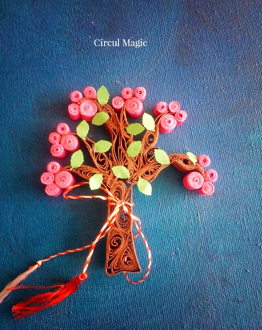 Martisor quilling 2015 copac magnet Circul Magic