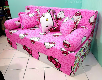 Sofa bed inoac motif hello kitty pita Sofa bed inoac motif hello kitty ping pita