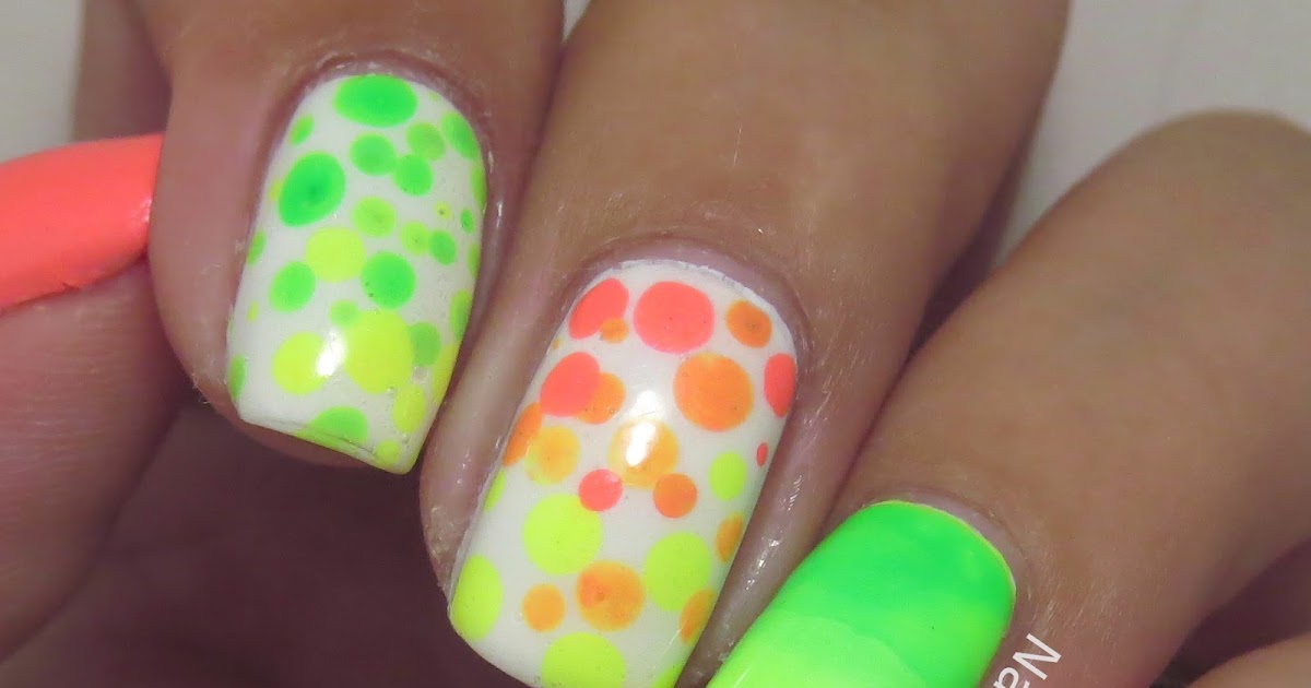 NailsLikeLace: Let's Hold on to Summer with One Last Neon Mani!