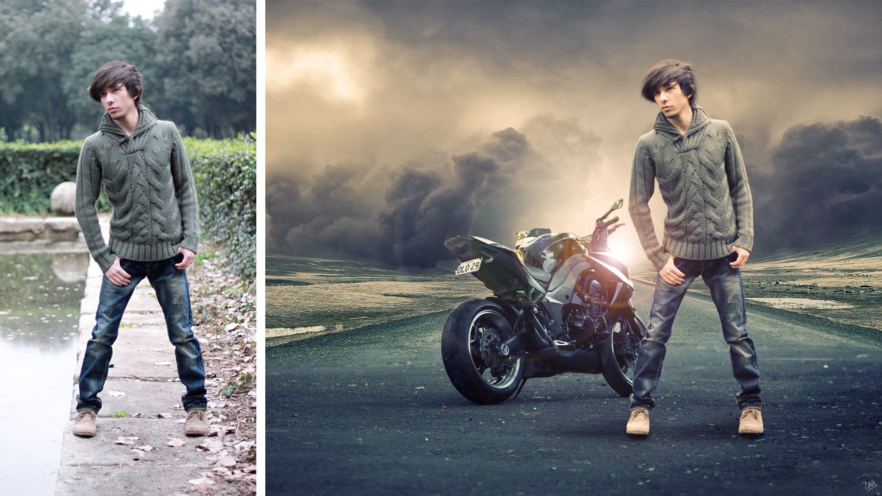 bike and boy