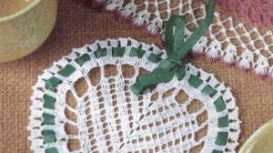 Patrón de corazón tejido al crochet