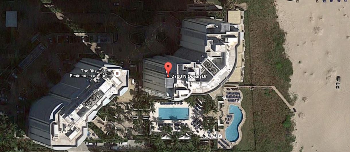 Google Earth Map of the Ritz