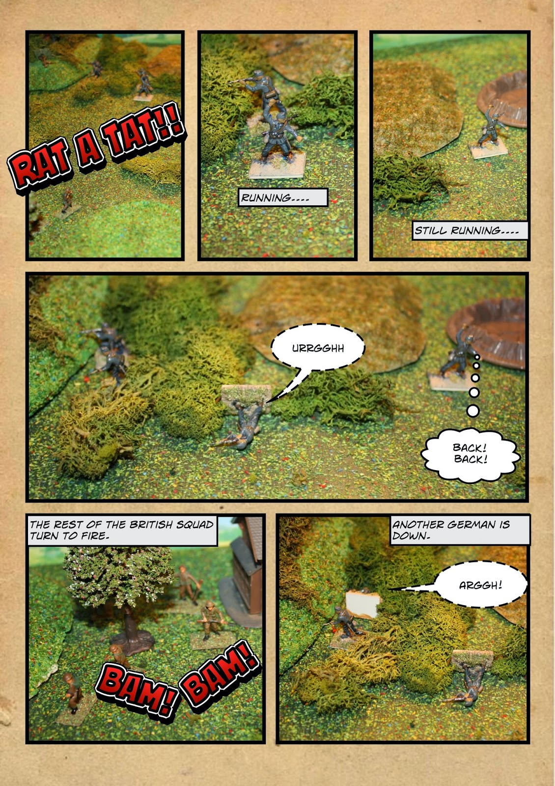 Shaun's Wargaming with Miniatures NUTS Comic WW2 battle report North