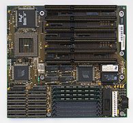 AT-Hauptplatine für 80486er-CPUs. AT-Hauptplatine für 80486er-CPUs.
