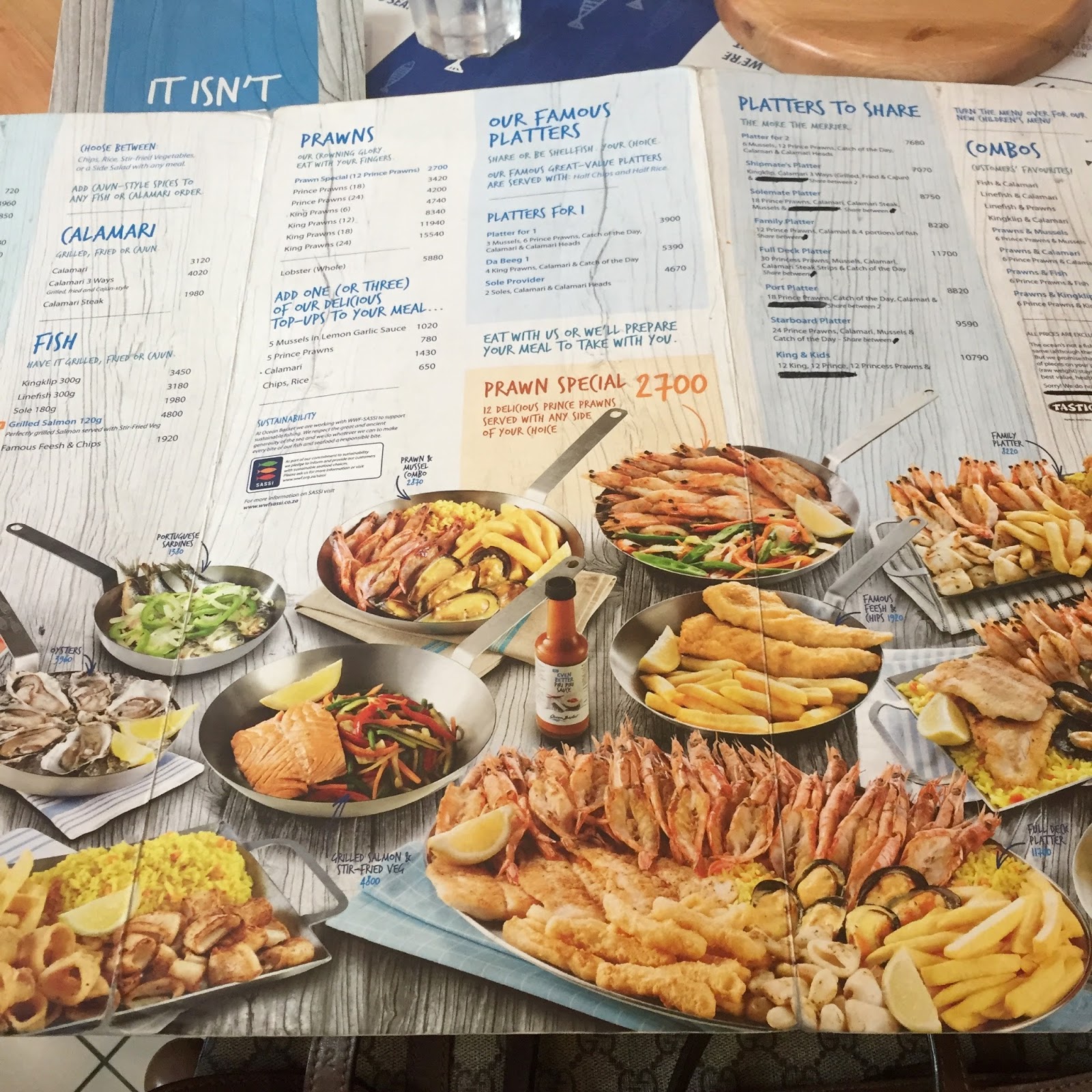 Oyime's Musings Restaurant Review Ocean Basket