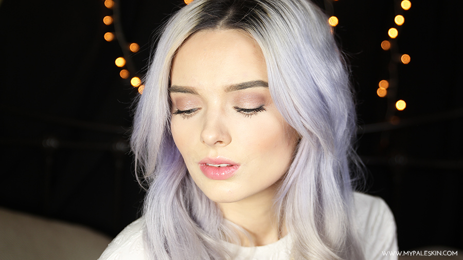 Everyday make up, pale skin, lilac hair, tutorial, step by step, my pale skin, em ford, cover acne, cover spots, pale make up, fair skin, lilac hair, silver hair, pastel hair, blogger