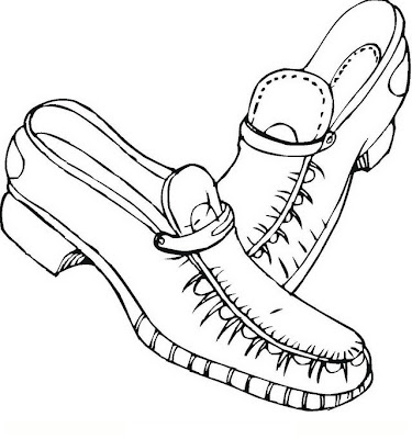 Zapatos de Varón para colorear - Dibujos para Colorear | Dibujos para