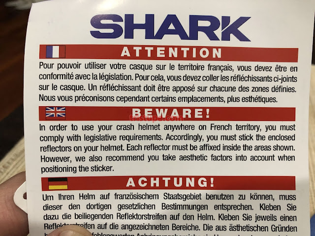 Shark Skawl One Fullface Helmet - Review ~ TRISTUPE.COM