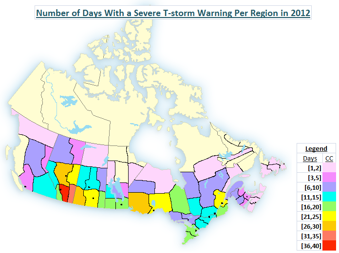 Winnipeg Weather: 2012 Severe Thunderstorm Season Across Canada