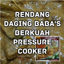 cooker rendang berkuah daging pressure baba untuk dapur