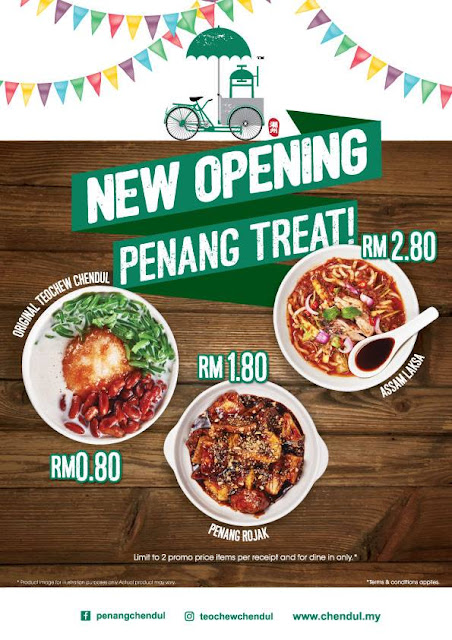 Penang Road Famous Teochew Chendul Special Opening Discount Promo