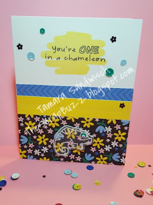Wild & Punny, #CTMH, Craft On MIFYHV4, #21, sequins, eclipse card, blog hop, embossing