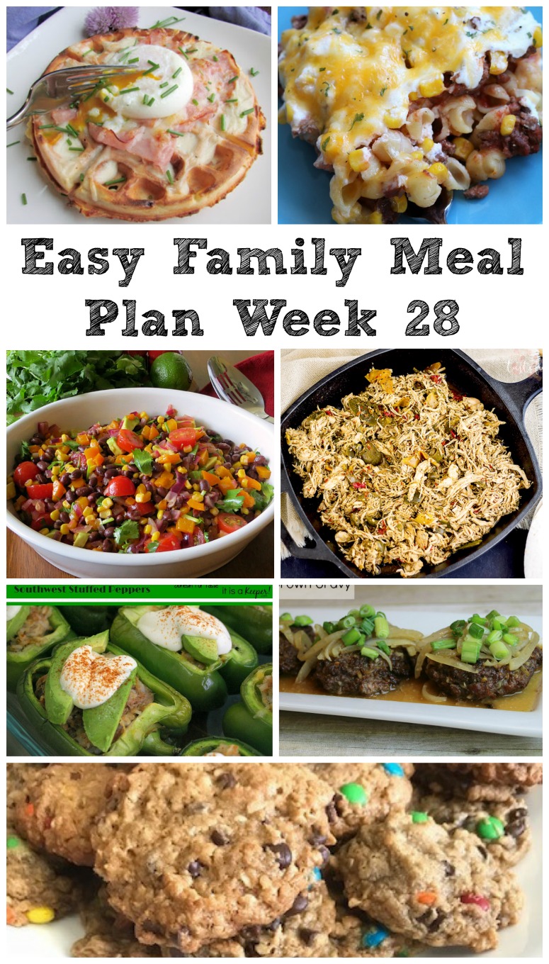 Cooking With Carlee: Easy Family Meal Plan Week 28