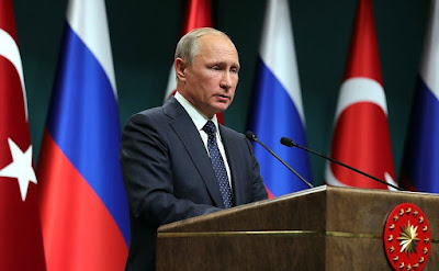 President of Russia Vladimir Putin. Press statements following Russian-Turkish talks. President of Russia Vladimir Putin
