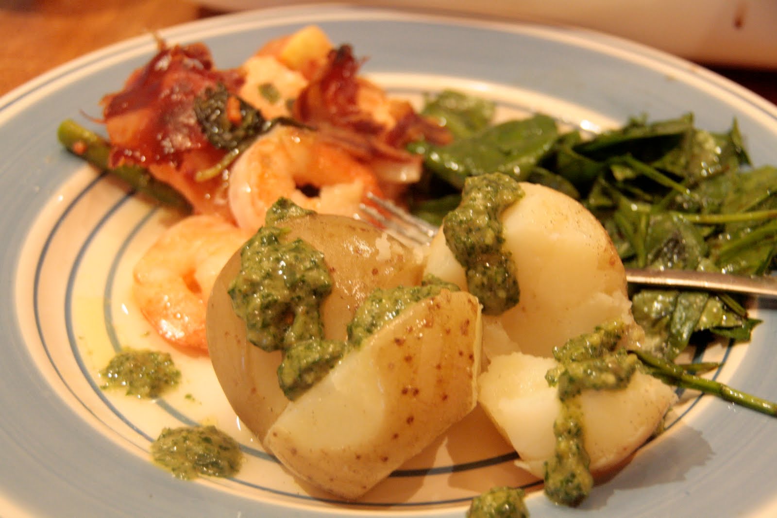 My Jamie Oliver Experiment Fish TrayBake, Jersey Royals, Salsa Verde