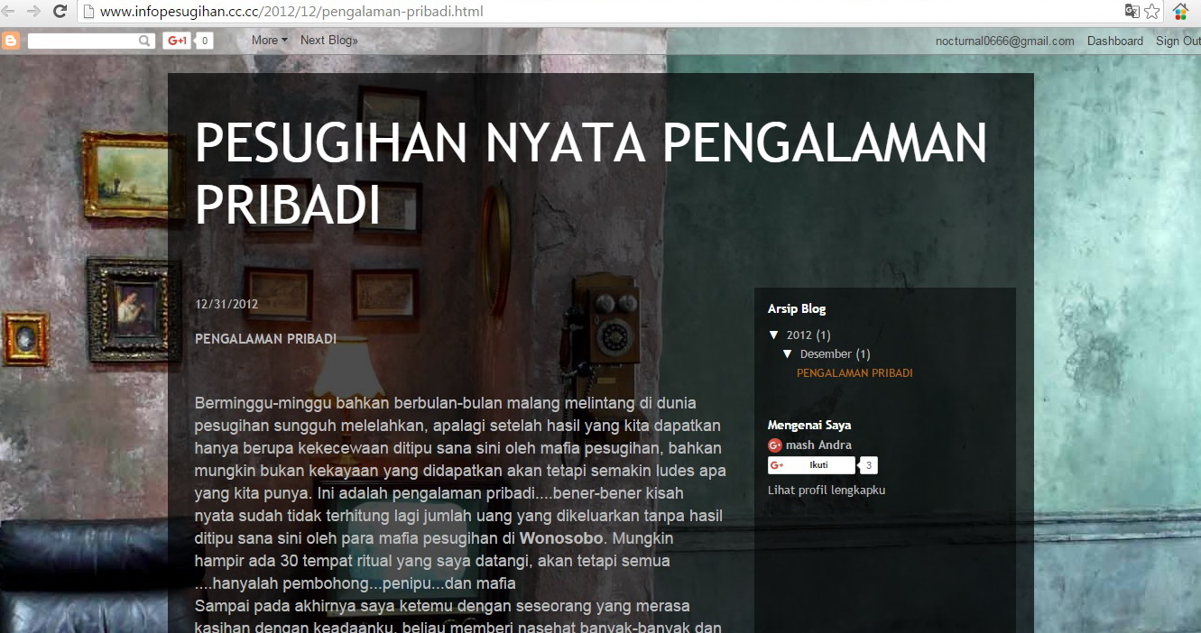 DAFTAR DUKUN PENIPU / PENIPUAN TOGEL / PESUGIHAN PENIPU