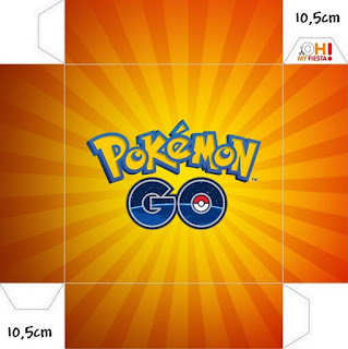 Pokemon Go: Cajas para Imprimir Gratis. Este modelo es para hacer la invitación - cajita.