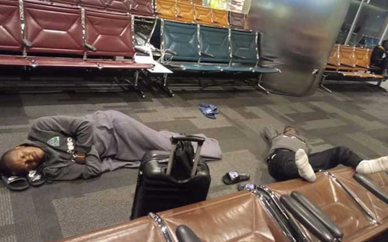 Outrage as GOR MAHIA players are forced to sleep on the floor at Doha Airport ahead of crucial CAF match in Morocco (PHOTOs) gor1 - Outrage as GOR MAHIA players are forced to sleep on the floor at Doha Airport ahead of crucial CAF match in Morocco (PHOTOs)