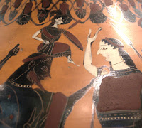 Amphore : Zeus donnant naissance à Athéna Amphore : Zeus donnant naissance à Athéna