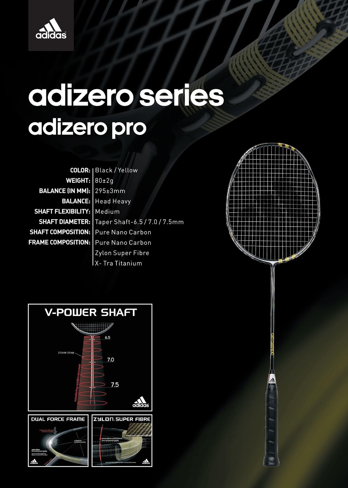 opnå grænse kompromis Of badminton things: First Look: Adidas Badminton Rackets