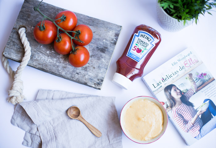 Puré de verduras para niños con un toque de kétchup