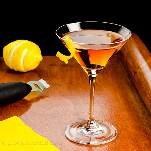 Kitchen Riffs The Martinez Cocktail