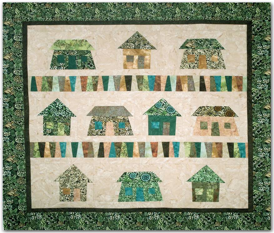 Quilt Inspiration Free pattern day! House quilts