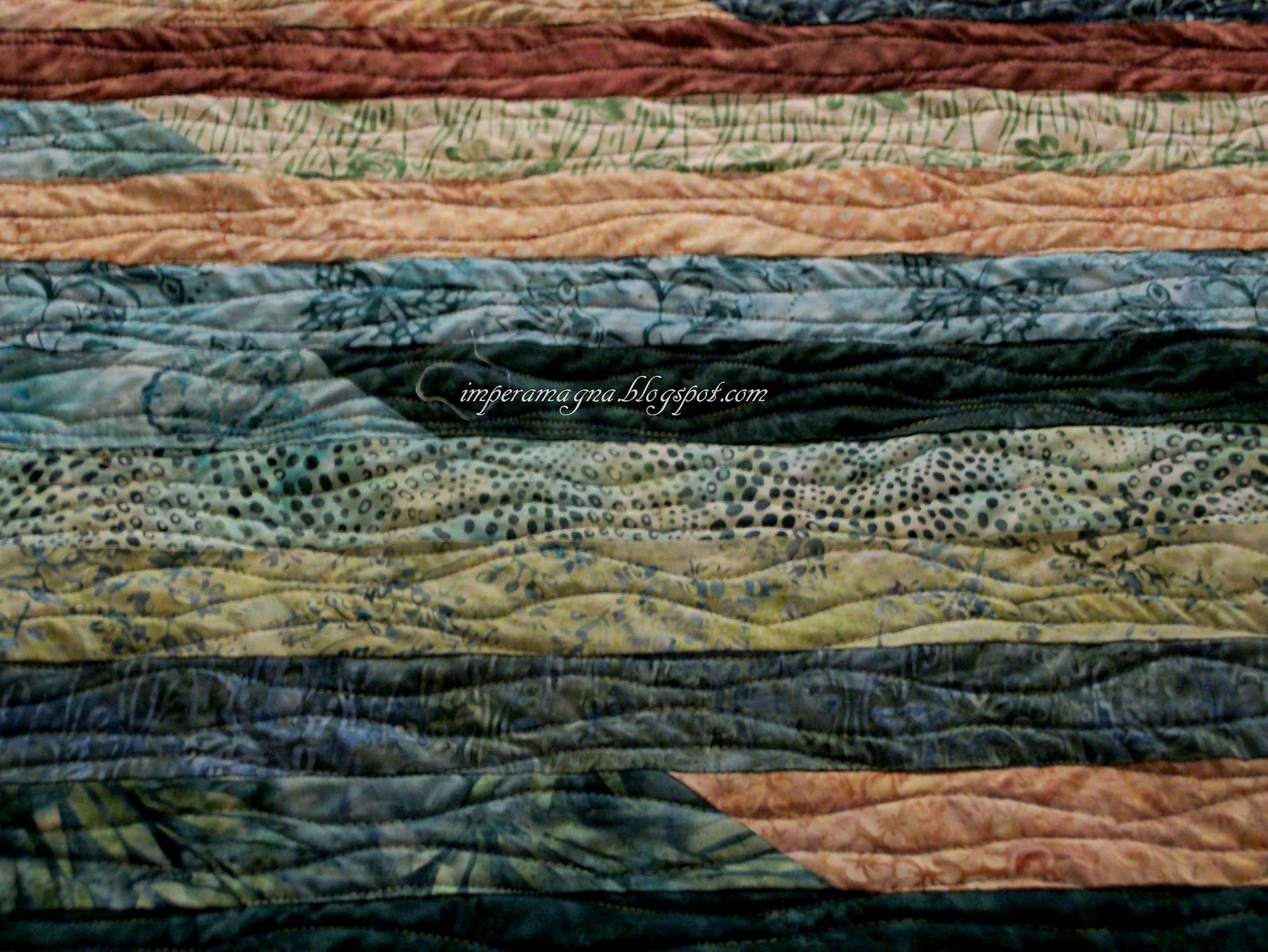 The Adventures of the Empress of the Universe Jelly Roll Quilt Finished