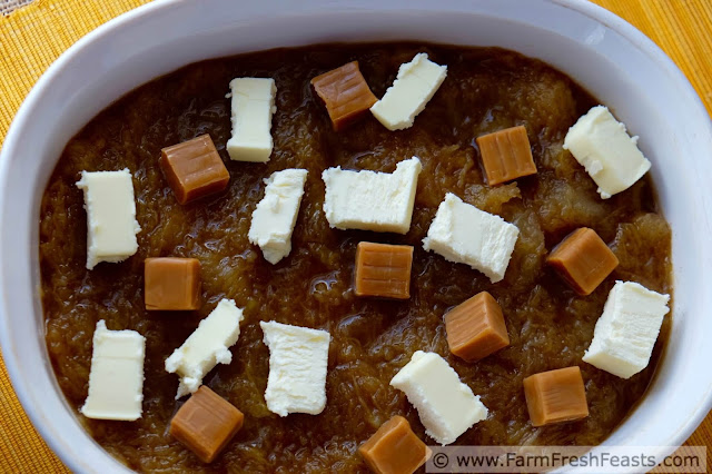 Roasted pumpkin puree baked slowly and simply with caramels, spices, and butter. This sweet treat is easy to make and can even be frozen for winter giving.