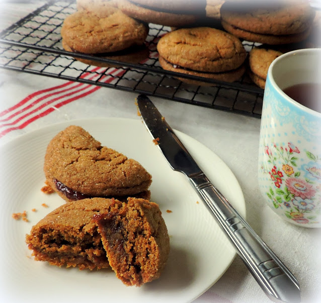Ginger & Jam Sandwich Cookies