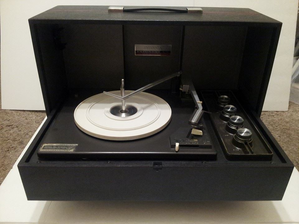 Sylvania Exponent 4 40 Portable Stereo Garrard Turntable Misc